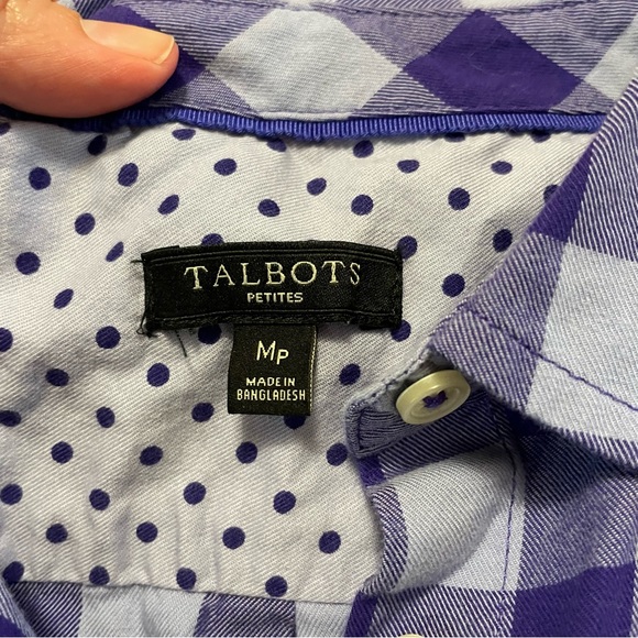 Purple Plaid Blouse - Picture 3 of 8